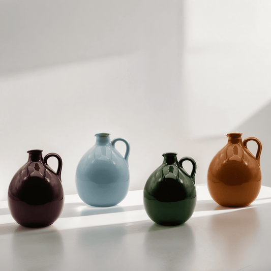 Handgemachte Keramik Karaffe Grün aus Italien Kollektion