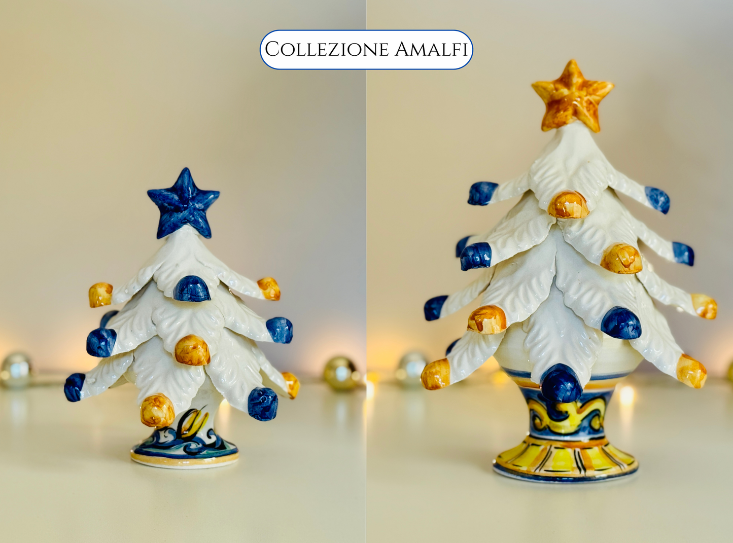 Weihnachtsbaum aus Keramik handgemacht und handbemalt Versand ab 17.09
