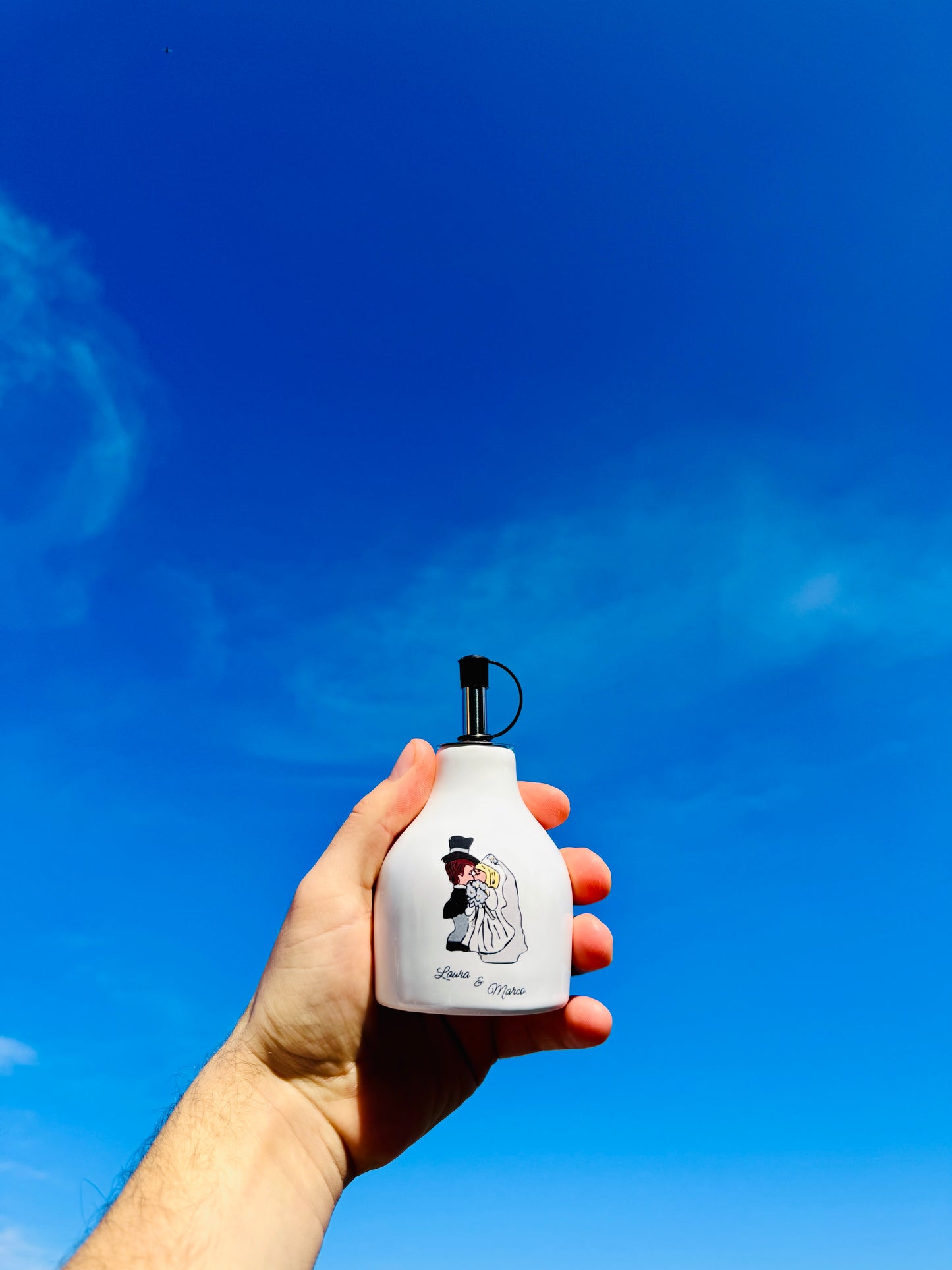 Personalisierbare Gastgeschenke Hochzeit kleine Ölflasche Ölspender