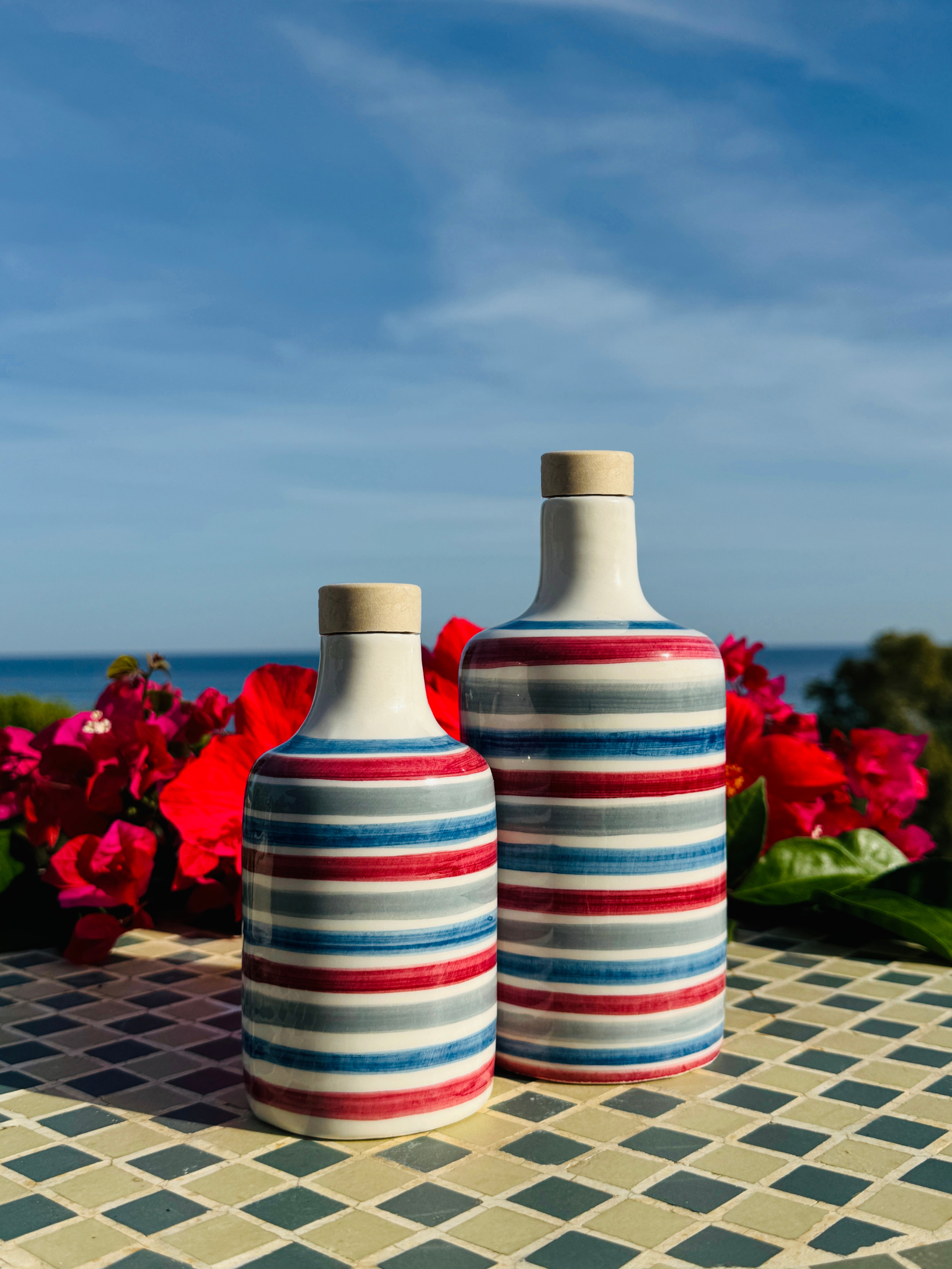 Ölflasche Keramikflasche