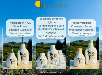 Personalisierbare Gastgeschenke Hochzeit kleine Ölflasche Ölspender