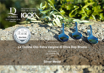 Le Colline Natives Olivenöl Extra DOP Silber Auszeichnung 2019