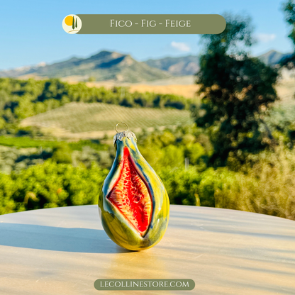 Keramik Früchte Handbemaltes Obst - Weihnachtsanhänger