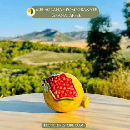 Keramik Früchte Handbemaltes Obst - Weihnachtsanhänger