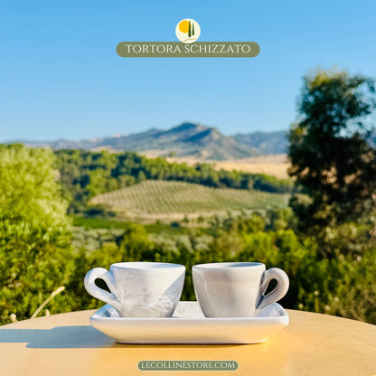 Set Espresso Tassen handgemacht in Italien Tortora