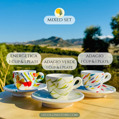 Bunte Espresso Tassen handgemacht in Italien