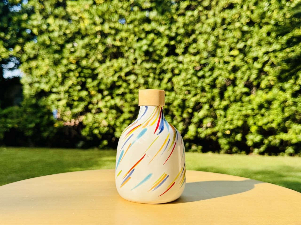 OUTLET - Elegante Keramikflasche Ölspender für Olivenöl handgemacht in Italien