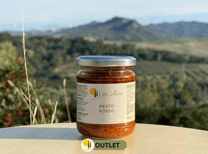 Rotes Pesto mit Basilikum und getrockneten Tomaten 180g - Outlet (MHD)