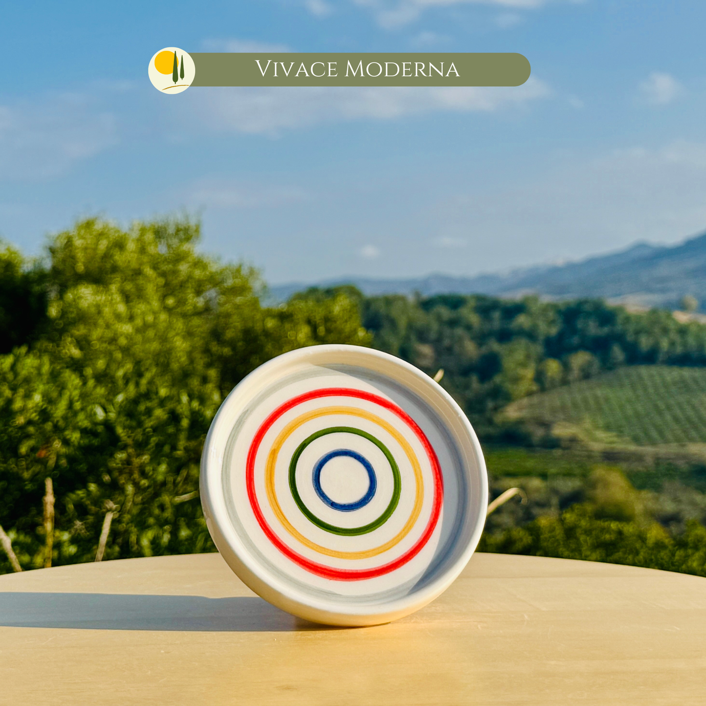 Piattini in ceramica 11 cm - sottobicchieri e decorazioni