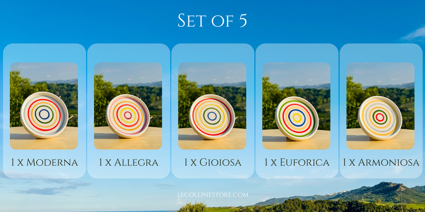 Piattini in ceramica 11 cm - sottobicchieri e decorazioni