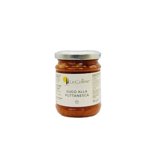 Tomatensoße Puttanesca mit Kapern und Anchovis aus Italien kaufen