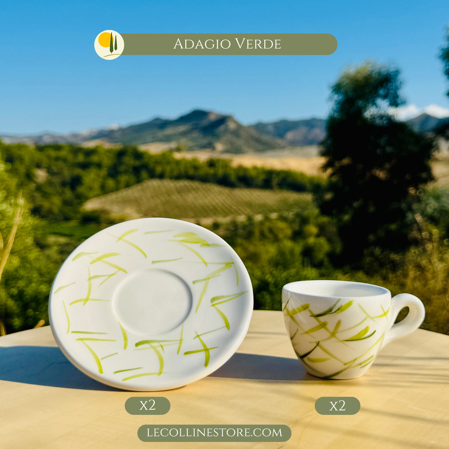 Bunte Espresso Tassen handgemacht in Italien