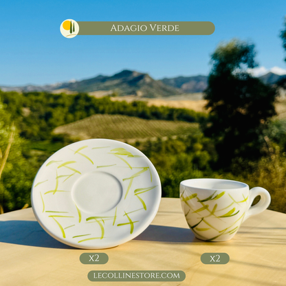 Bunte Espresso Tassen handgemacht in Italien