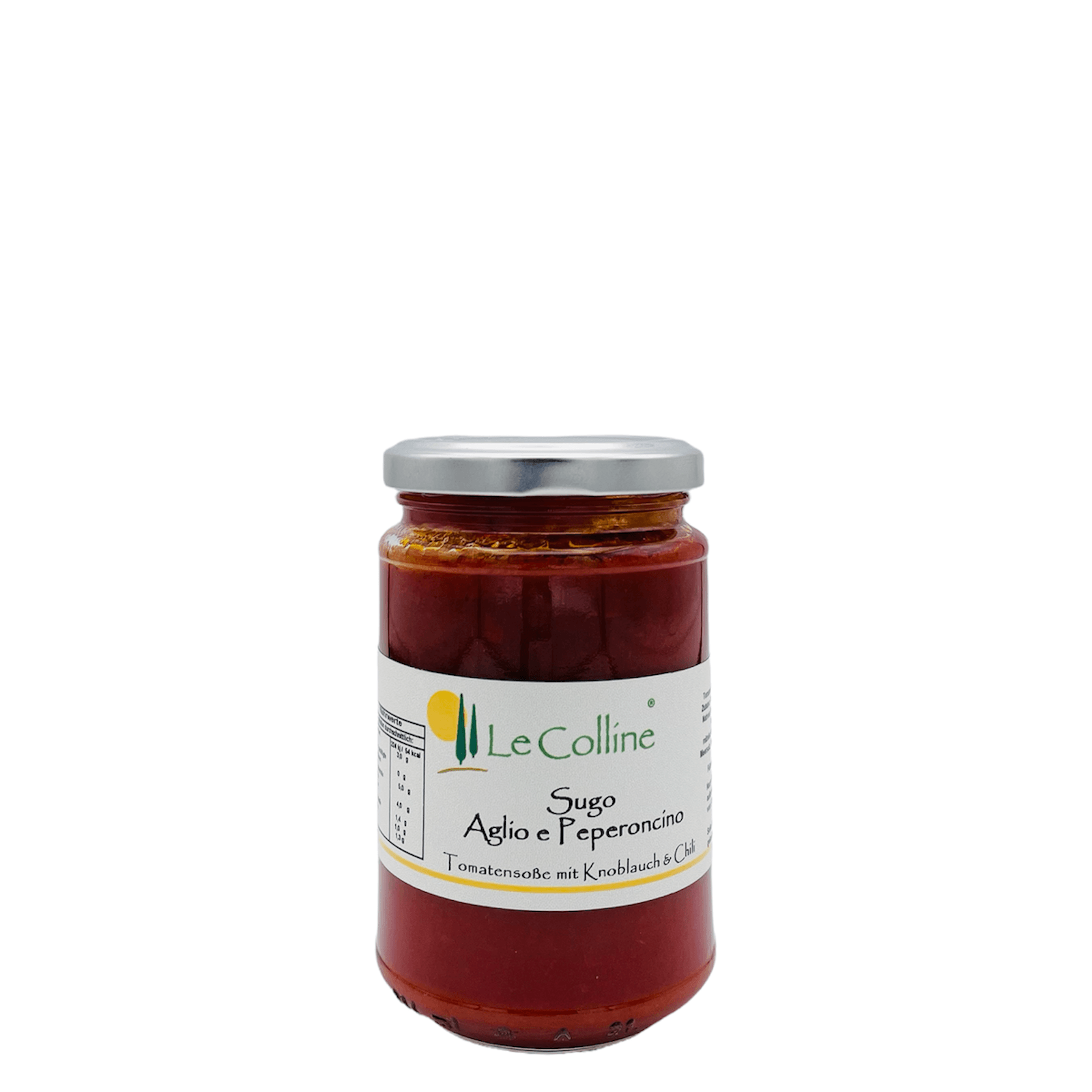 Tomatensoße mit Knoblauch und Chili 280g - Le Colline Store