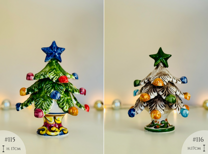Weihnachtsbaum aus Keramik handgemacht und handbemalt Versand ab 17.09