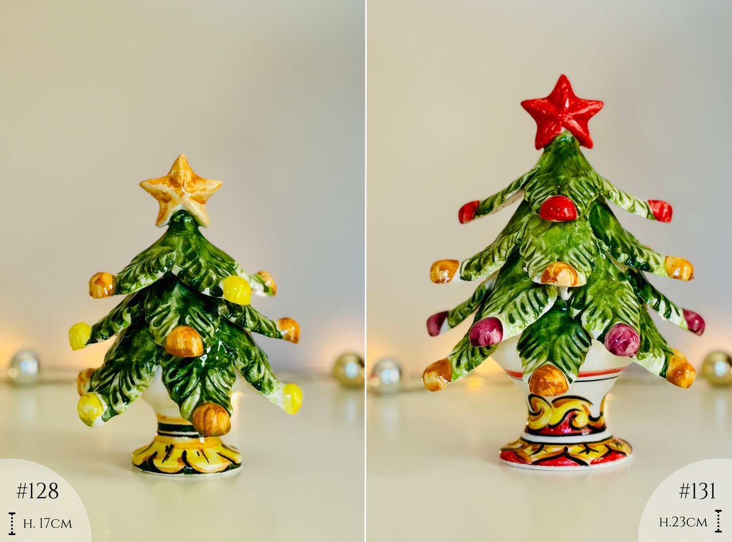 Weihnachtsbaum aus Keramik handgemacht und handbemalt Versand ab 17.09