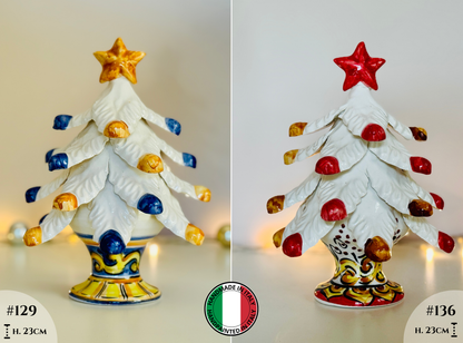 Albero di Natale in ceramica fatto a mano e dipinto a mano "Amalfi" Spedizione a partire dal 17.09
