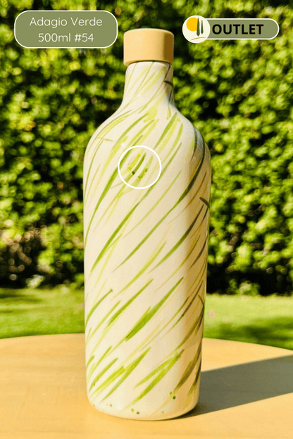 OUTLET - Elegante Keramikflasche Ölspender für Olivenöl handgemacht in Italien