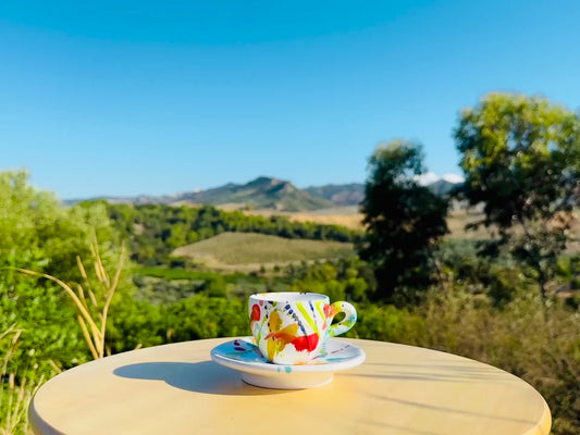Bunte Espresso Tassen handgemacht in Italien
