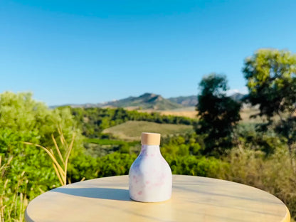 Keramikflasche Ölspender Ölflasche "Schizzata" Rosa 100 ml für Olivenöl handgemacht in Italien
