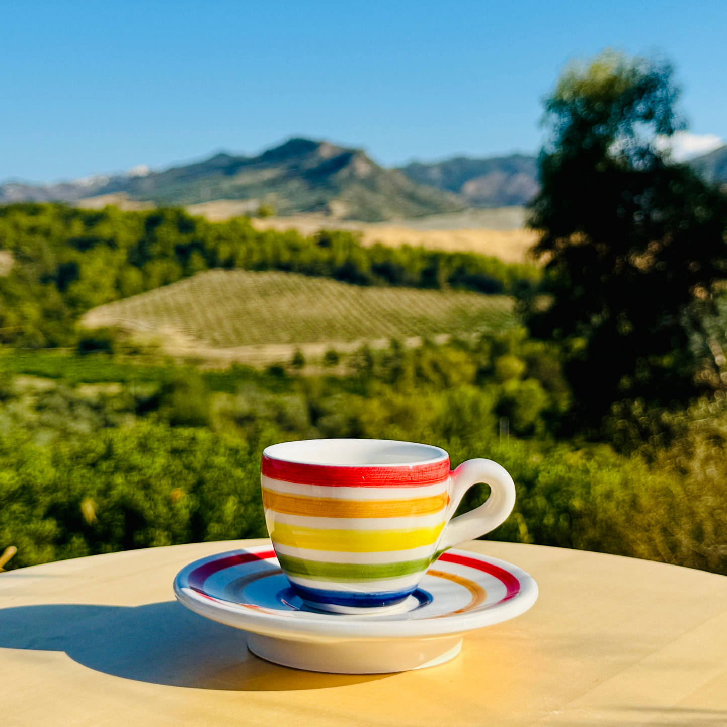 Bunte Espresso Tassen handgemacht in Italien "Vivace"